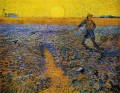 Sembrador con sol poniente según Millet Vincent van Gogh